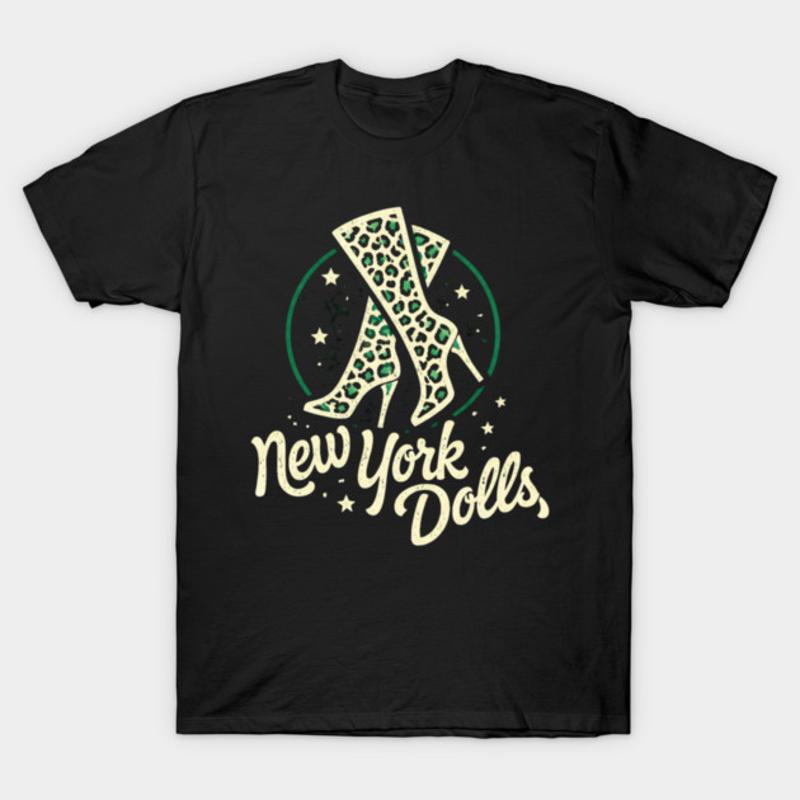 New York Dolls Vintage Glam Punk Boots Tshirt