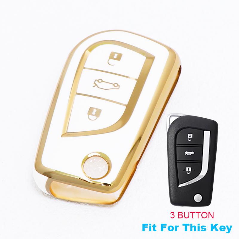 2/3/4 Buttons for Toyota Auris Corolla Reiz Avensis Verso Yaris Aygo Rav4 Scion TC IM TPU Car Key Case Cover Remote Shell Fob