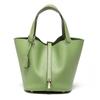 [New] High-quality First-layer Cowhide Niche Vegetable Basket Handbag Female, Genuine Leather Large-capacity High-end Bucket Bag