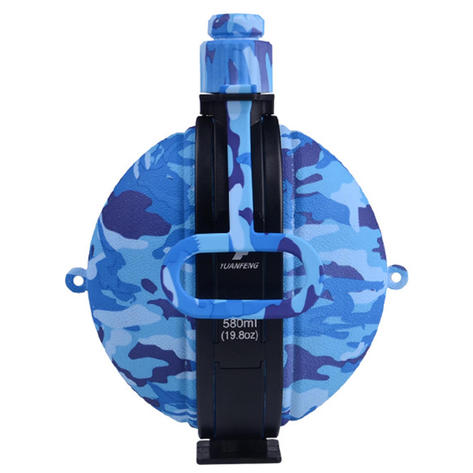 

580 мл/19,8 унцій Складна пляшка для води Силіконова їдальня для чайника з компасом для виходу на вулицю