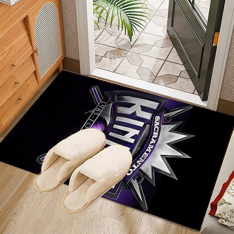 Kings Basketball Team Logo Rug Office Carpet Non-Slip Mat, Chair Rug Floor Covering for Gaming, Bedroom, Living Room , Home Decor Christmas Gift