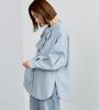 Something ST219 Bowtie Denim Light Blue Women's Blouse,