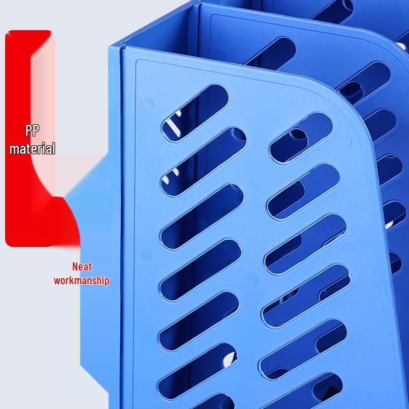 Desktop Four-Compartment File Organizer & Pen Holder with A4 Storage Box