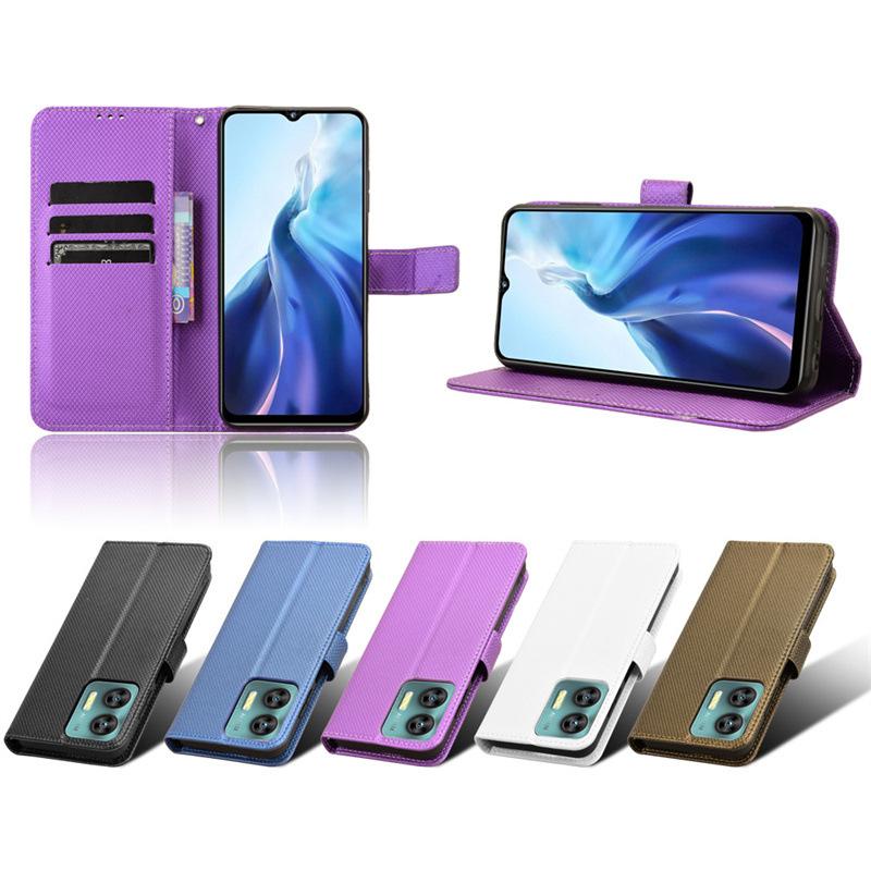 Leather Flip Cover for Oukitel C31/C35/C36/C37/C38 PU Leather Lanyard Flip Card Clip Protective Case