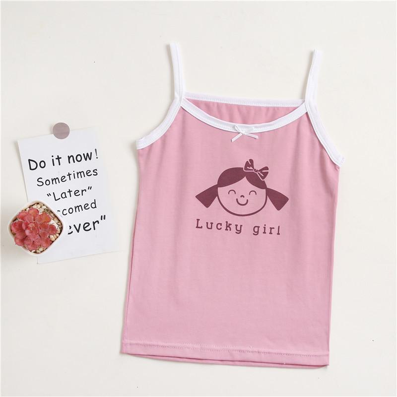 Girls Cotton A Class Sleeveless Tank Top Cute Summer Wear for Toddlers 100
