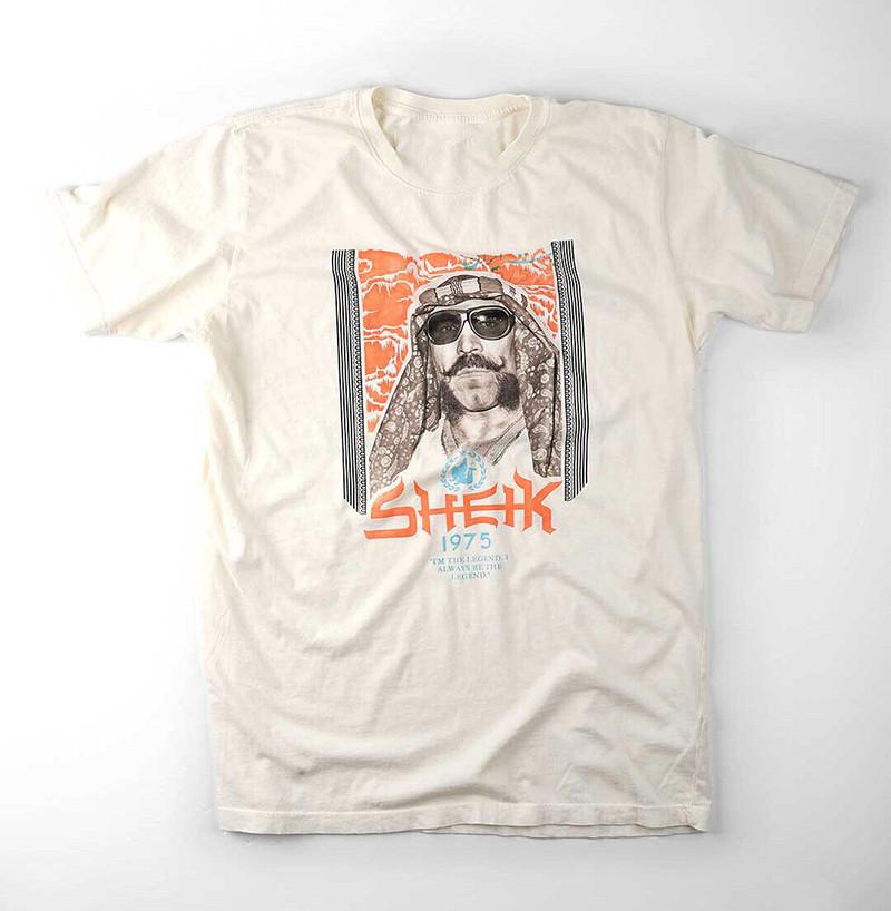 Винтаж 1975 The Iron Sheik Футболка с коротким рукавом Белая Мужская Унисекс S-5XL Унисекс Футболка S