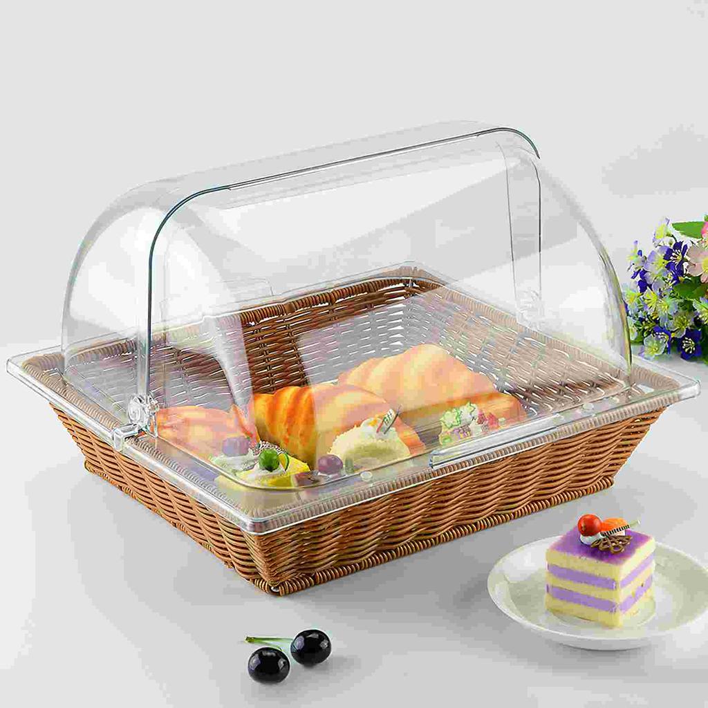 Dessert Sample Case Food Display Acrylic Tray Dust Cover Cake Pastry Showcase Snack
