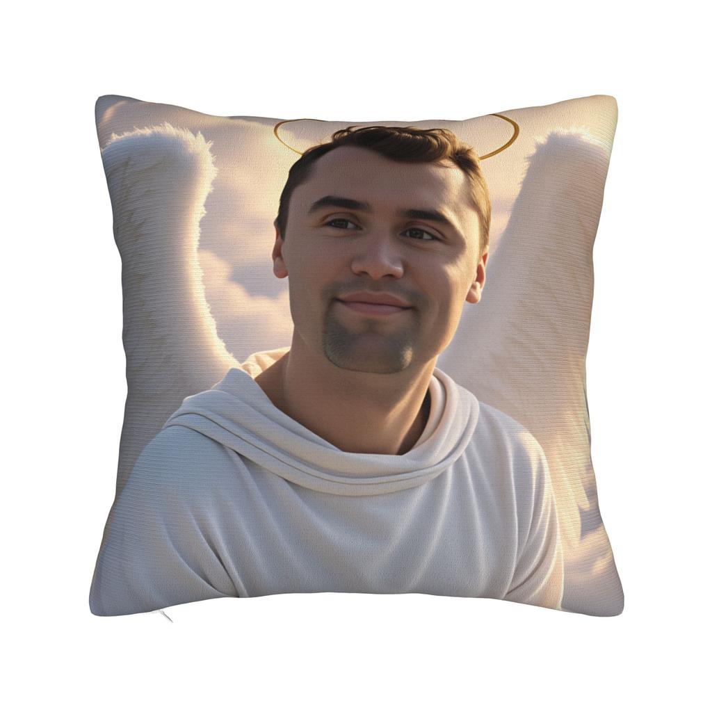 Charlie Kirk Angelic Advocate Charlie'S Home Pillow Case Morden Pillow Cover Design Pillowcases For Couch Sofa Bedroom