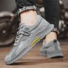 Fashion Genuine Leather Comfortable Breathable Sports Shoes For Men Leisure Mesh Top Layer Outdoor Running Shoes New Ins Trendy Travel