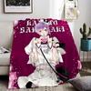 Anime D-Diabolik Lovers Movie Throw Lightweight 240g Flannel Blanket Soft Skin-friendly for Summer Cooling
