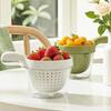 Double-Layer Drain Basket With Handle Removable Sink Vegetable Basket Fruit Basket Vegetable Basket For Home Camping