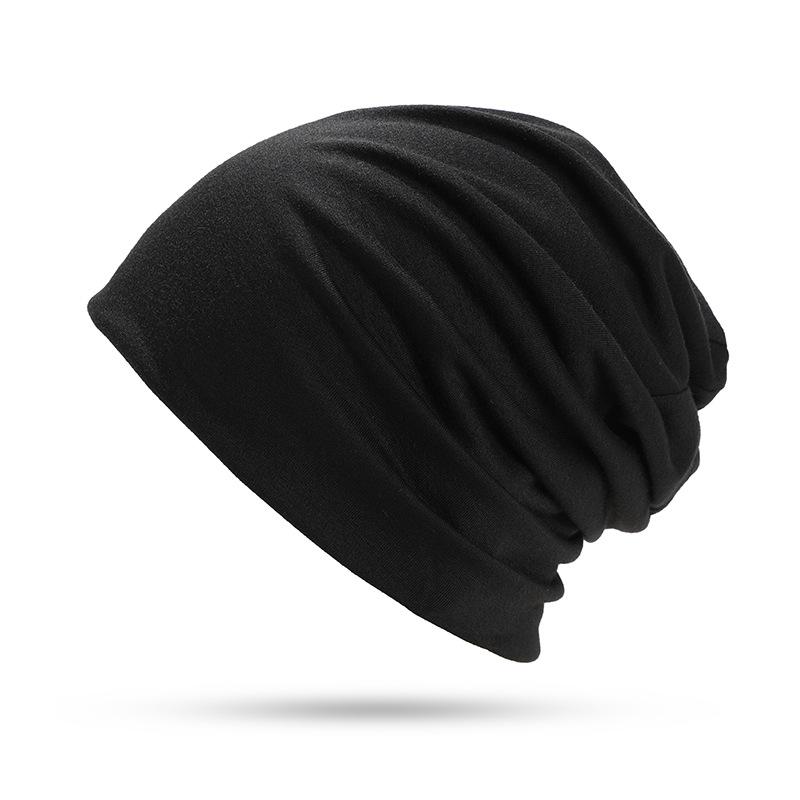 Cotton Slouchy Beanie Hip-Hop Soft Lightweight Running Beanie Adult Dwarf Hat Chemo Cap For Men Women Hip-Hop Sleep Cap Stretchy