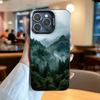 Fog Forest Mountain View Printed Phone Case Suitable for iPhone 17 16 15 14 13 12 11 Pro/Max/Plus Anti Drop and Anti Shock