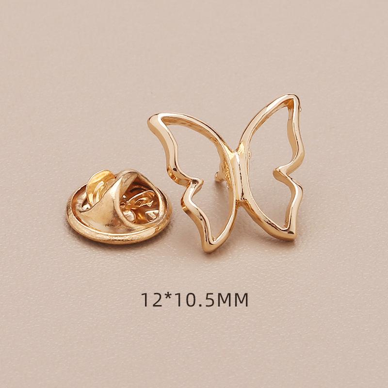 High-End No-Sew Clover Bow Brooch for Shirt Collars