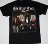 BRITNY FOX GLAM HARD ROCK CINDERELLA WAYSTED TANGIER Schwarzes T-Shirt