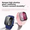 Glass+Case for Apple Watch Change To Ultra iWatch Series 4 5 6 7 8 9 45mm 41mm 44mm 40mm Screen Protector Cover Upgrade to Ultra