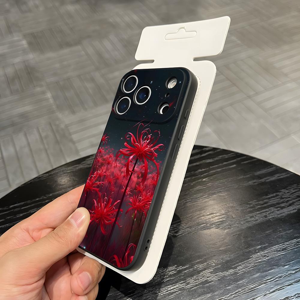 Anime T-Tokyo G-Ghoul Higanbana Handyhülle Für IPhone 17 Air 16 E Pro Max 15 14 13 Mini 12 Pro 11 Max Plus Schwarze Weiche Hülle
