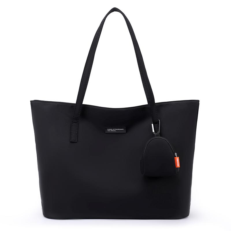 Women's Large Capacity Tote Bag Solid Color Shoulder Bag