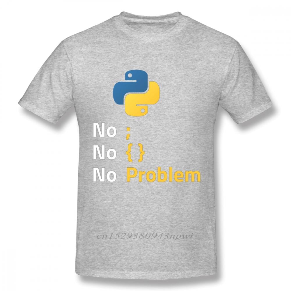 Computer Programming Language Python T Shirt Design For Code Programmer Homme Tee Shirt Crewneck Camiseta