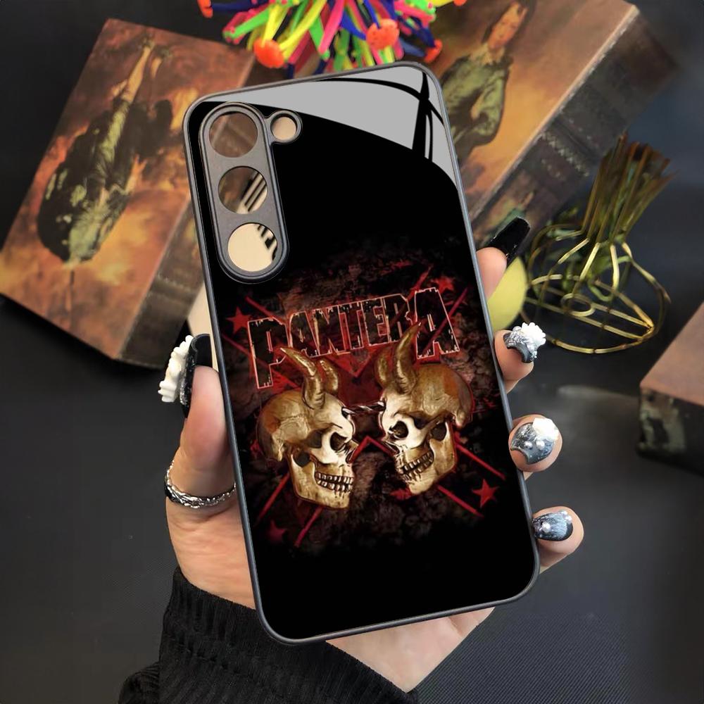 Pantera Ritual Metal Band Phone Case for Samsung Galaxy S24 S23 S22 S21 S20 A24 A34 A54 A53 Note20 M54 Fe Ultra Plus Glass