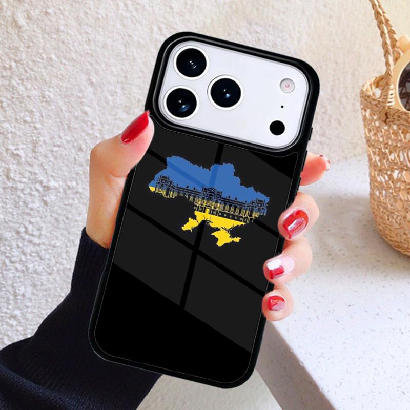 U-kraine Flag Phone Case For iPhone 17 Air 16 15 14 13 12 11 Pro Max Plus