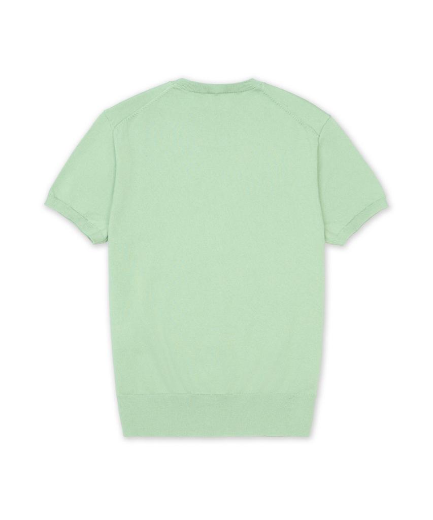 POLO RALPH LAUREN Cotton Blend Short Sleeve Sweater - Medium Green