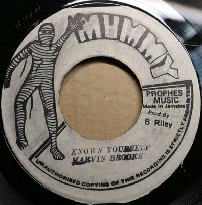 7-Zoll-Schallplatte MARVIN BROOKS Know Yourself NONE Mummy 1978 Jamaika Reggae Ska Dub Gebraucht