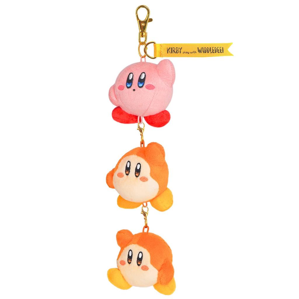 Sanei Boeki Kirby of the Stars Play with Waddle Dee Mascot Preparation Exercise W6.8 x D6 x H23cm Plush Toy KPWW11