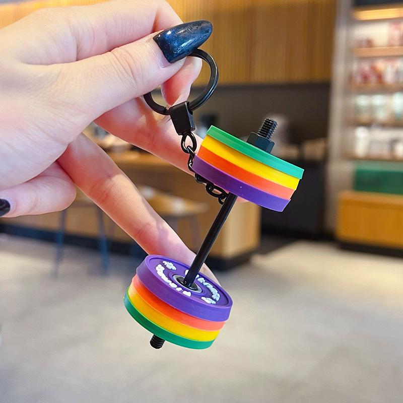 Portachiavi Manubrio Portachiavi Manubrio in Silicone Regali per Palestra Per Amanti della Palestra Regalo per Personal Trainer Ciondolo per Zaino Chiave Auto
