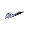 Slightly Inlaid Diamond Zircon Ring, European and American Luxury Engagement Couple Ring for Women