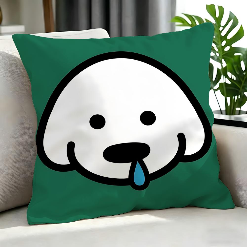 Cute Cute Puppy Memes Cushion Cover Cushion Cover Set 4Pcs 50X50 45X45 40X40 Pillowcase Decorative Sofa Home Decor