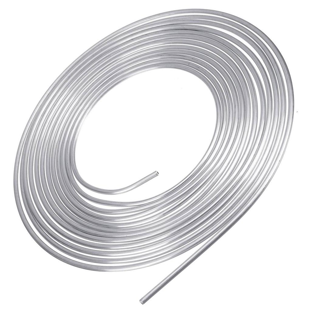 Tubul de țeavă țeavă anti-rugină cu 15 buc piulițe de țeavă 25 ft 7,62 m rulou bobină de tub de 3/16" OD cupru nichel țeavă de frână linie de furtun