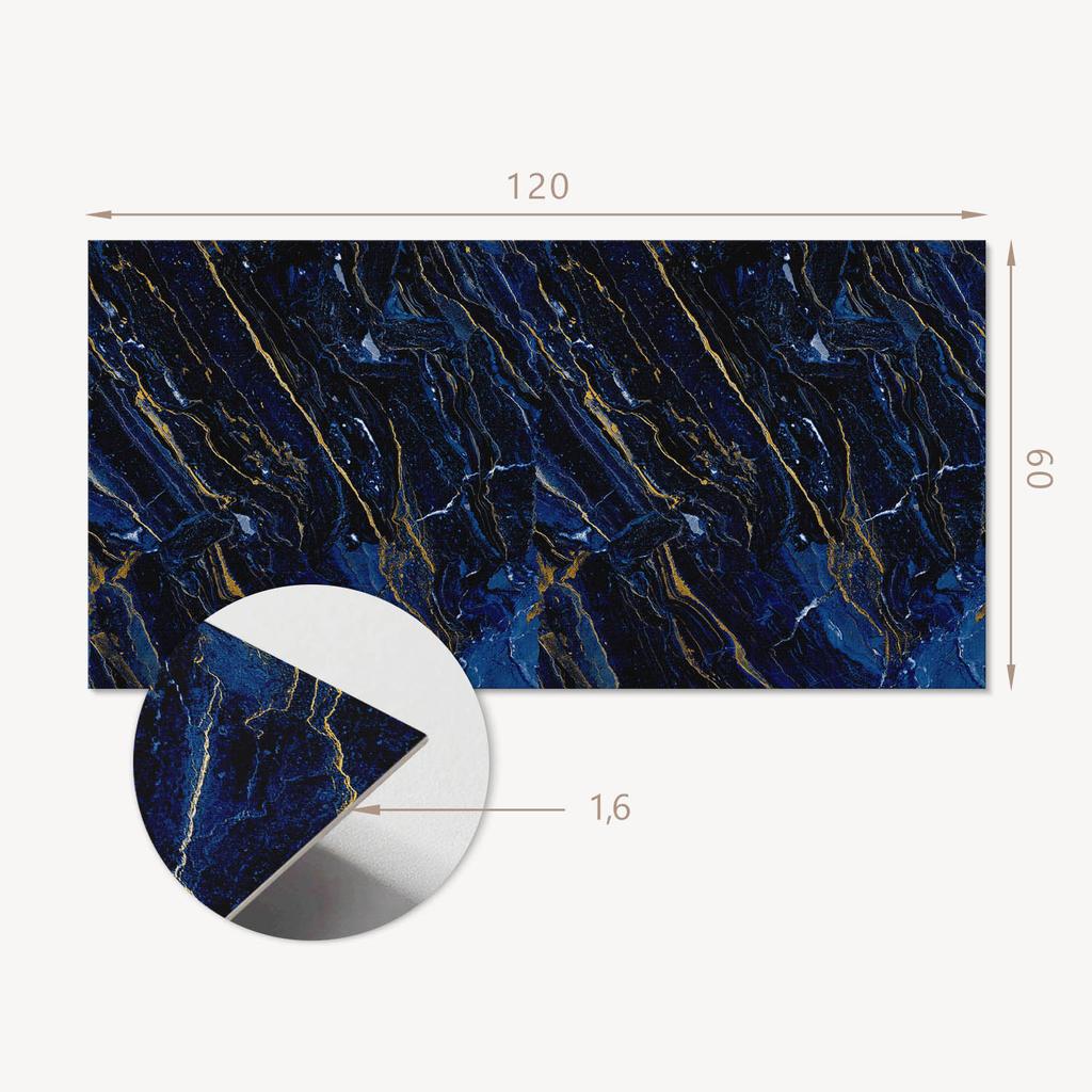 Self-Adhesive Printed Vinyl Panel 120x60 Cm Abstract Marble Pattern