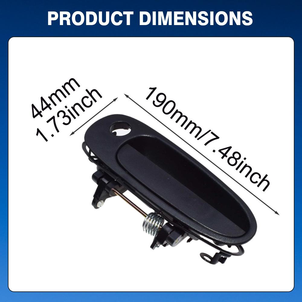 Car Front Rear Left Right Exterior Door Handle For Toyota Corolla Geo Prizm1993-1997 RAV4 1996-1997 LHD 69220-12160, 6921012160
