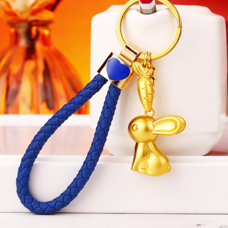 Adorable Premium Zinc Alloy Rabbit Keychain For Stylish Women Perfect Gift Accessory