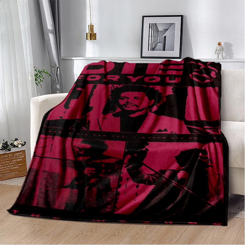3D The Weeknd X.O R&B Singer Blanket,Soft Throw Blanket for Home Bedroom Bed Sofa Picnic Travel Office Cover Blanket Gift Kids