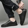 Chaussures Blanches pour Hommes Quatre Saisons Grande Taille Résistantes à l'Usure et Respirantes Bleu Tendance Polyvalentes Transport