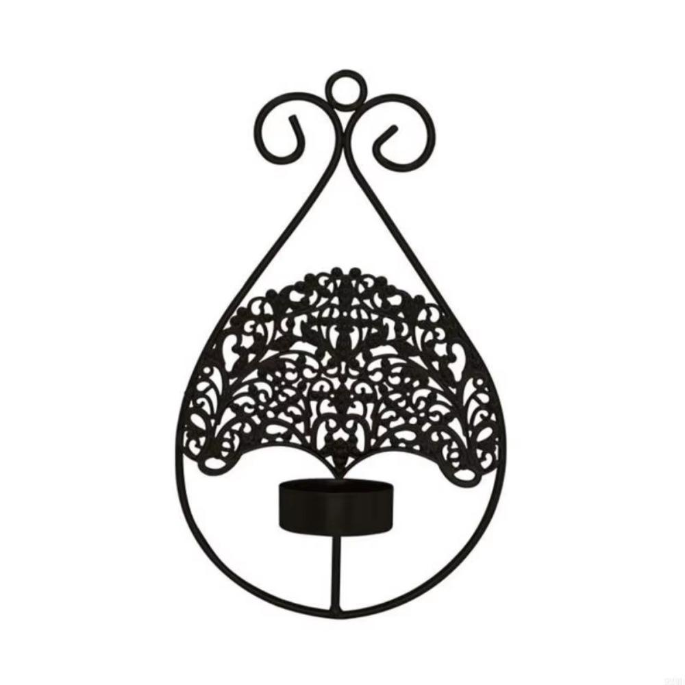 

Gold Metal Tree Candle Holder Wrought Iron Hanging Aromatherapy Rack Bedroom чёрный