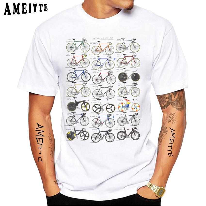 Father Takes Son Ride A Motorcycle Print T-Shirt Summer Men Short Sleeve Funny Bike Soprt White Casual Tops Hip Hop Boy Tees