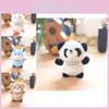 Delightful Mini Plush Bear Keychain Doll With Soft Material For Trendy Bag Charm