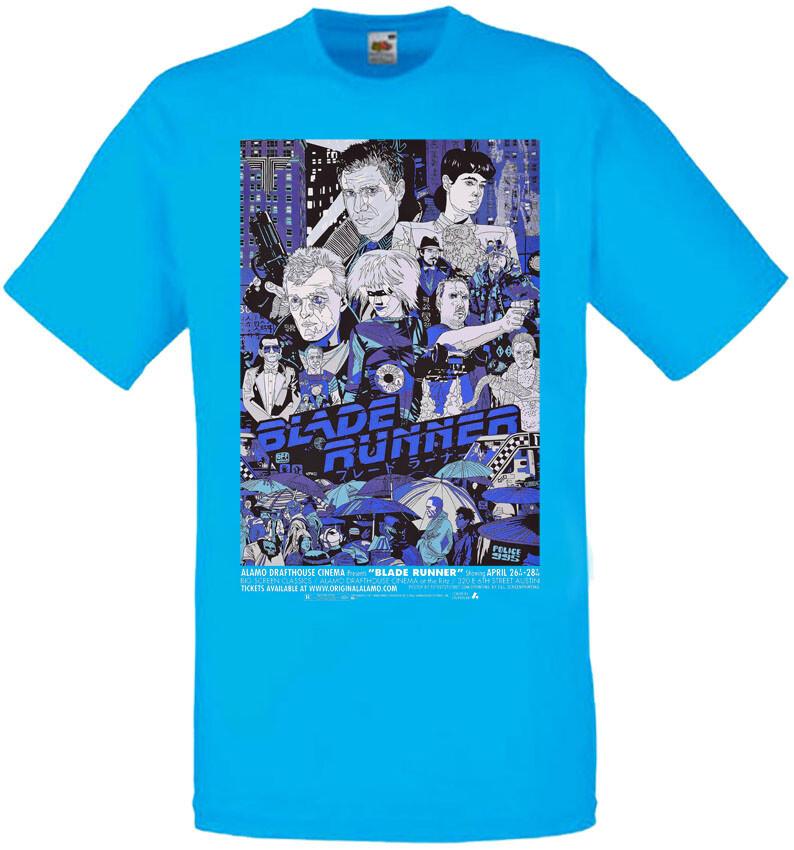 

26 Blade Runner v8 T shirt azure movie poster all sizes S-5XL Unisex T-Shirt XXXXL