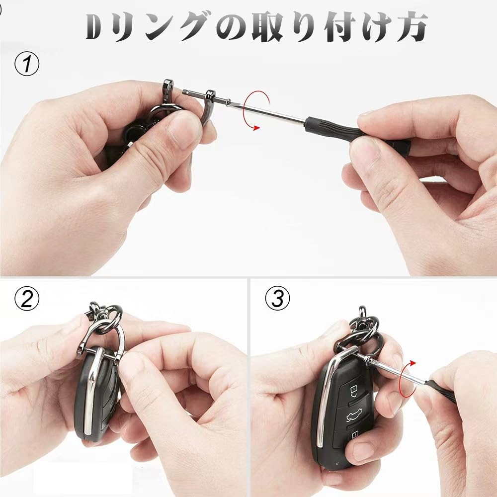 WENERYI Delica Mini Auto Passt für Alle Mitsubishi Delica Mini 30 Serie Schlüssel Schlüssel Schlüssel Fahrzeug Echter Karabiner Bequem zum Stilvollen Auto Schwarzer Schlüsselanhänger,