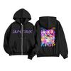 Kids Fashion Women's Lightweight Long Sleeve Zipper Hoodie Printed Hoodie With Pockets