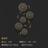 Background Home Decoration Wall Hanging Copper Pendant Metal Hollow Out Coral Lotus Leaf Fish Pond Goldfish Wall Decoration