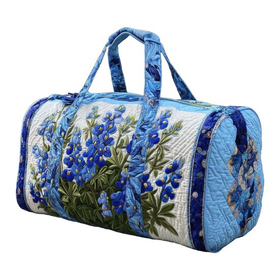 Vintage Quilted Duffel Bag Women Colorful Retro Travel Tote Floral Weekender Bag Overnight Bag for Gym Shopping