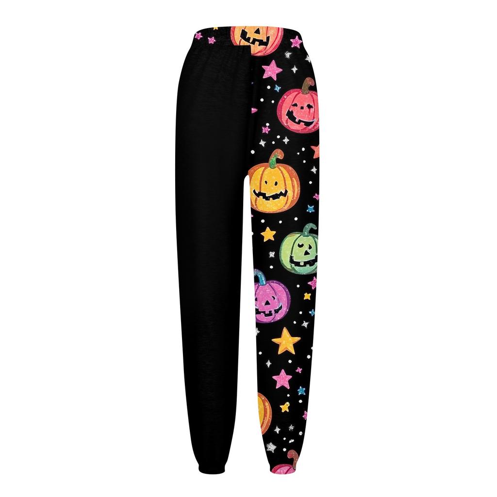 Women's Casual Fashion Sweatpants Halloween Printed Casual Pants