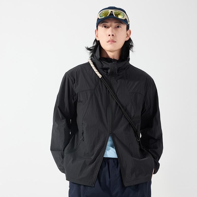 Summer new couple sunscreen clothes women's ultra-thin breathable UV-proof jackets outdoor sunscreen clothes men's