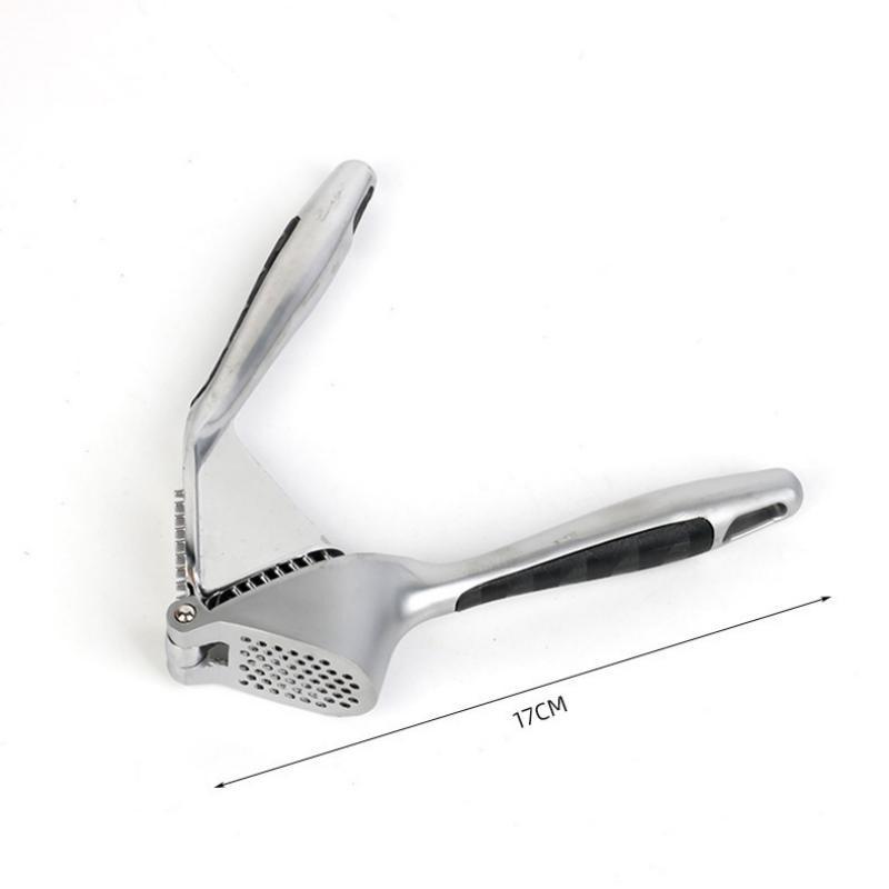 Heavy Duty Zinc Alloy Garlic Press Ergonomic Non-slip Handle Durable Ginger Crusher for Home Meal Preparation