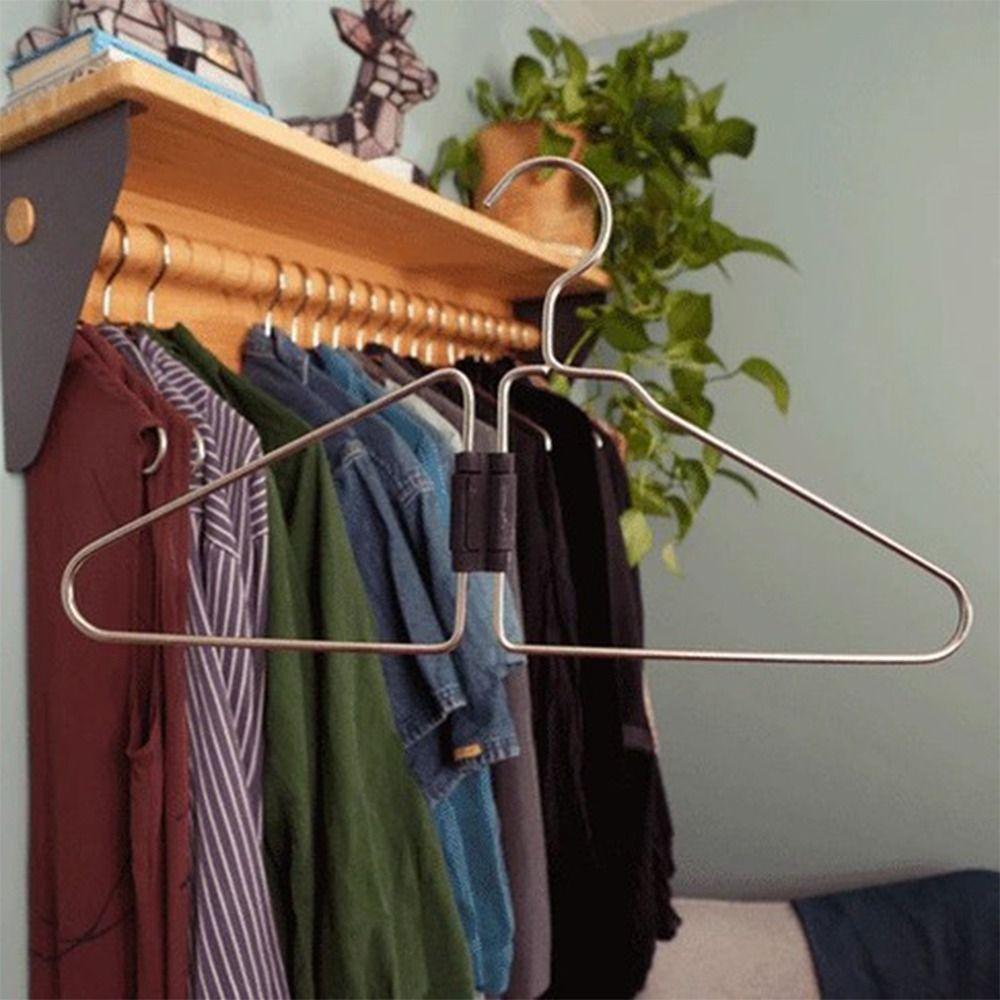 Non-Slip Space Saving Hangers Portable Collapsible Clothes Space Savers For Dorm Room