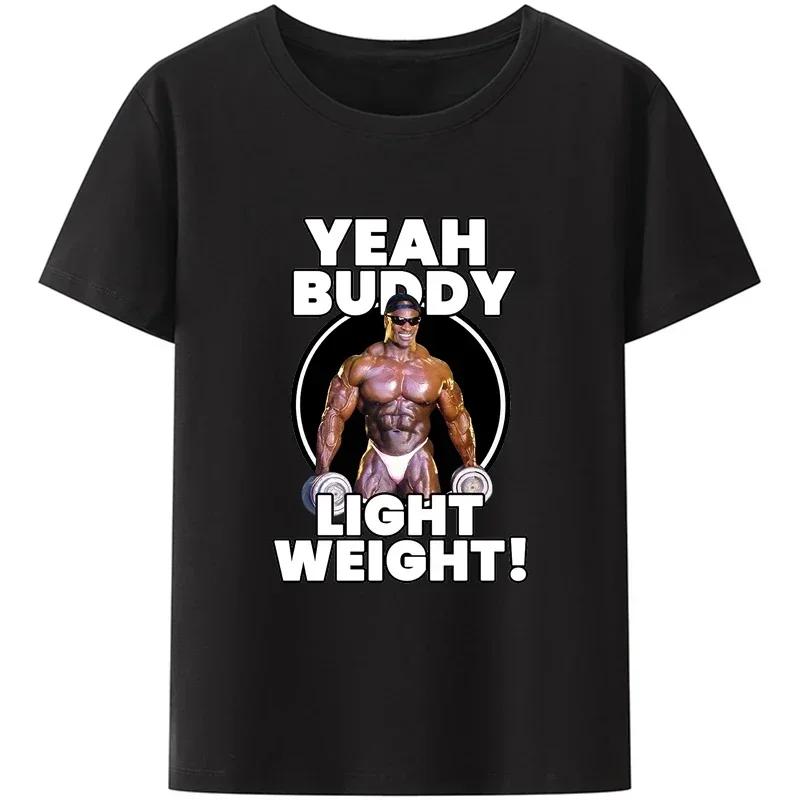 

Одяг для ЗАЛУ Ronnie Coleman Fit Футболка для тренувань для чоловіків Легка Базова Повсякденна Толстовка Новинка Дизайн Смішна M лавандовий